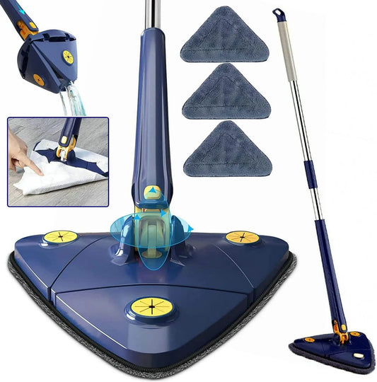 360° Rotatable Cleaning X Mop Adjustable Corner Mop Self Squeezing Wringing